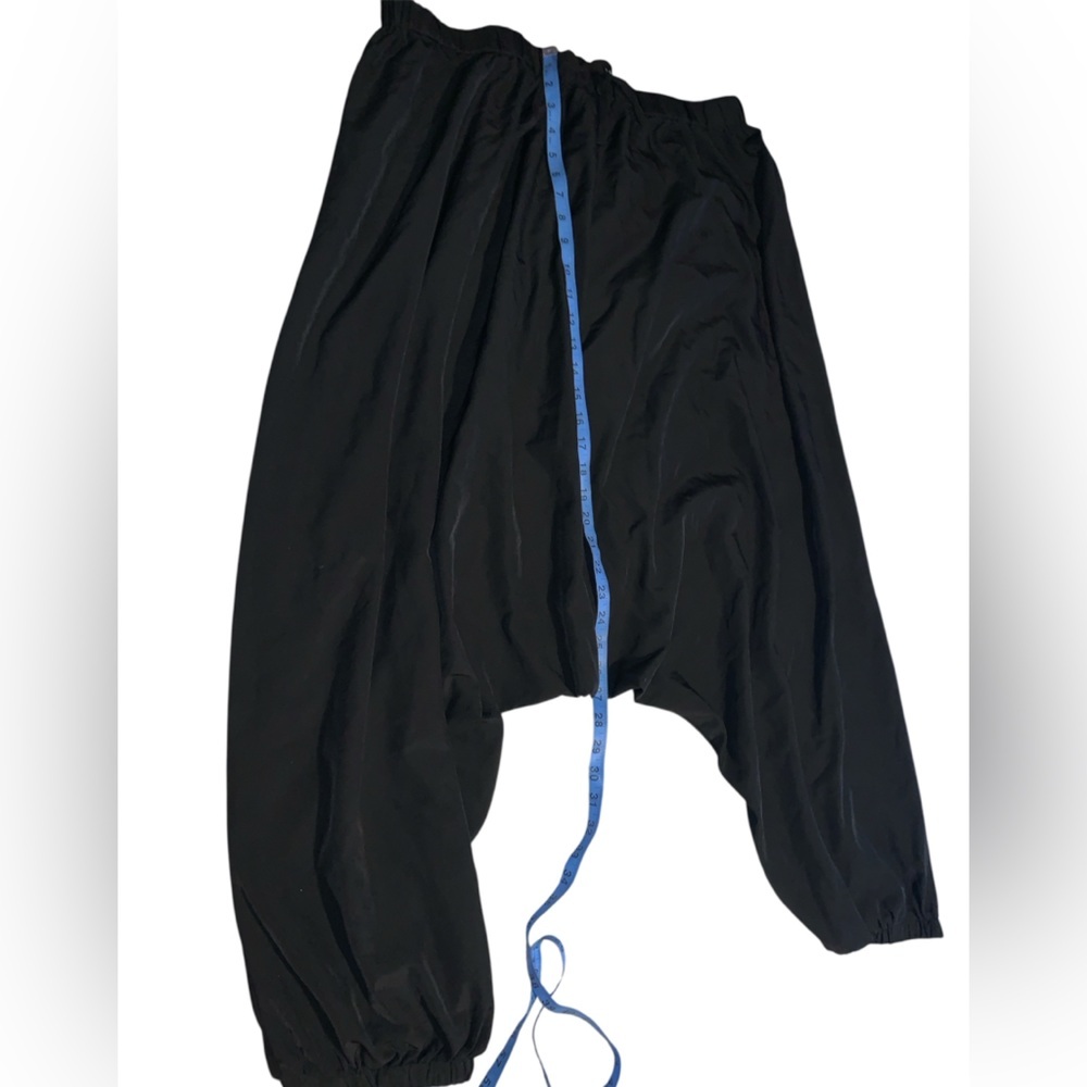 4X SHEIN Black Harem style drop crotch joggers elastic drawstring waist - Picture 2 of 5